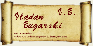 Vladan Bugarski vizit kartica